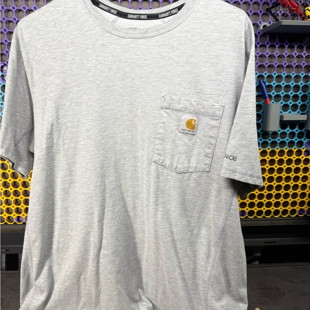 Carhartt Men's Light Gray Short Sleeve Tee